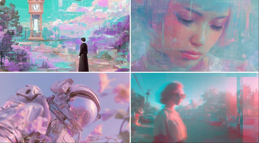 Dreamlike Vaporwave Distortion - view 2
