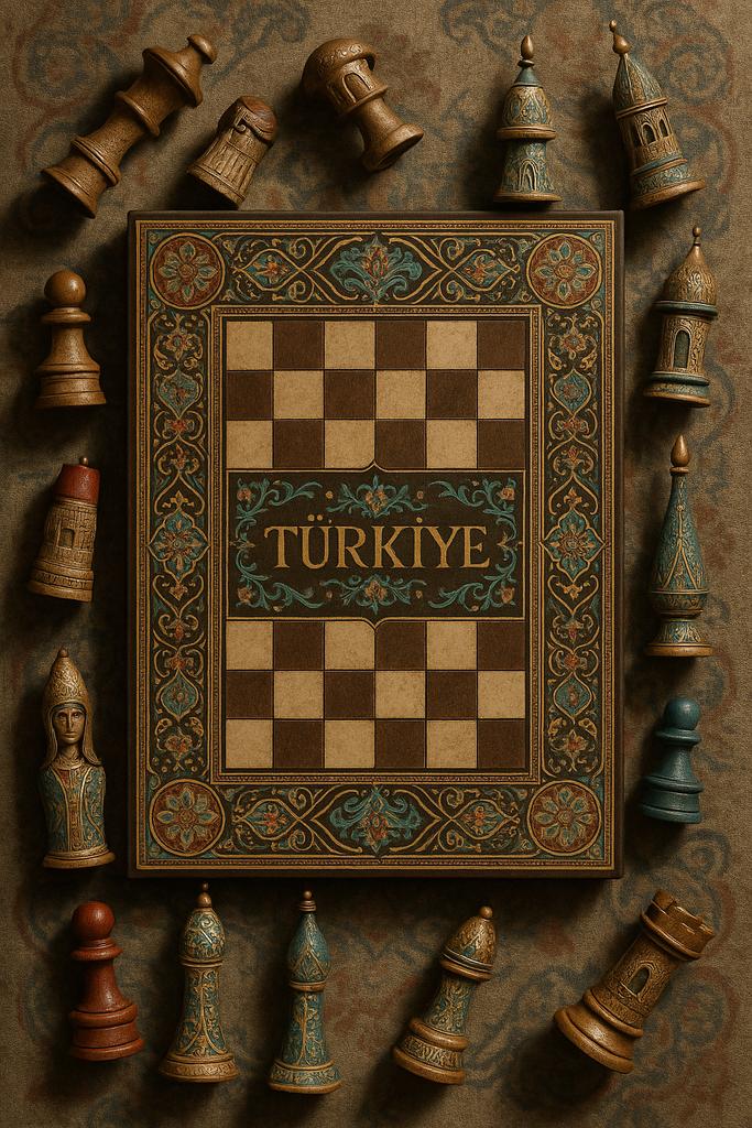 Traditional Chessboard with National Motifs - view 3