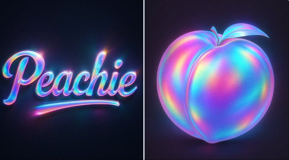 Holographic Overlay Rainbow Gradient Effect - view 2