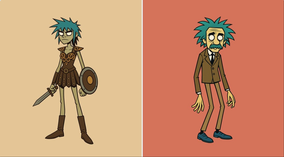 Gorillaz风格角色 - view 1