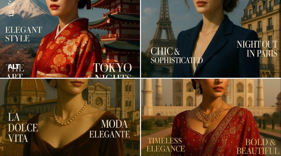 Luxurious Country Landmark Fashion Magazine Cover - view 1
