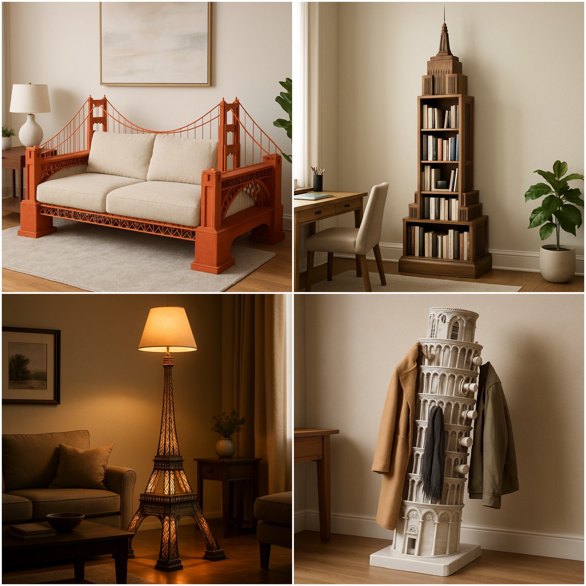 Famous Landmarks as Functional Furniture
