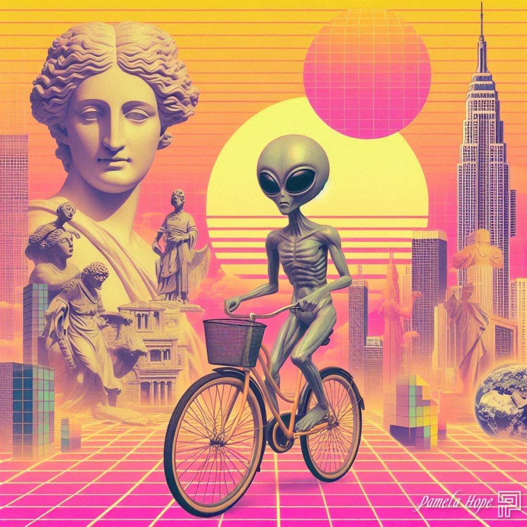 Surrealist Vaporwave Collage - view 3