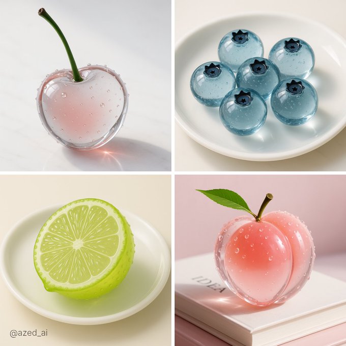 Translucent Glass Fruit