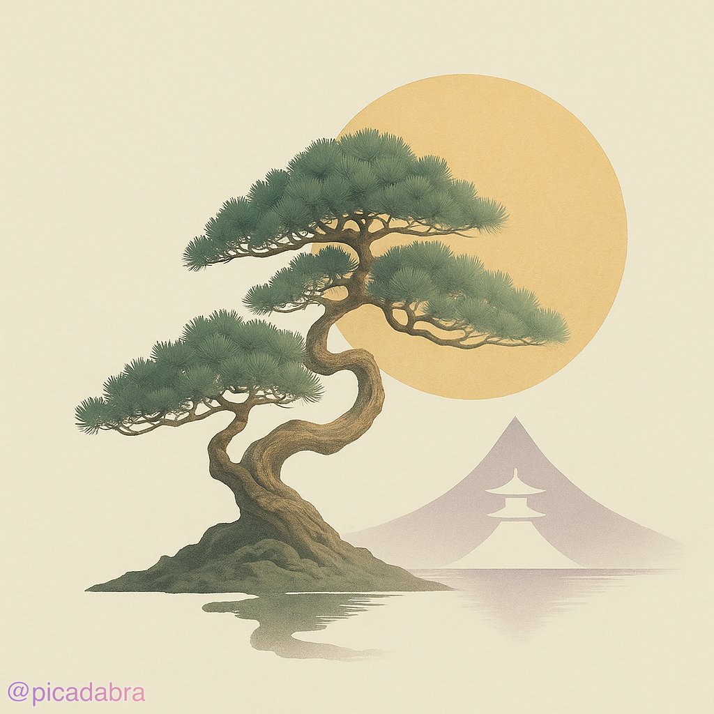 Geometric Zen Tranquility Illustration - view 4