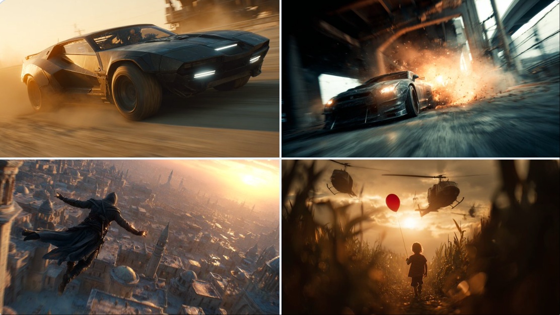 Cinematic Still with Dynamic Character Scene - view 1