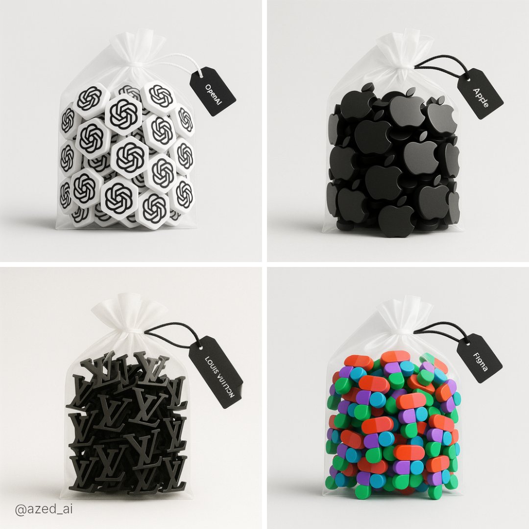 Clear Plastic Bag with Tiny 3D Figures