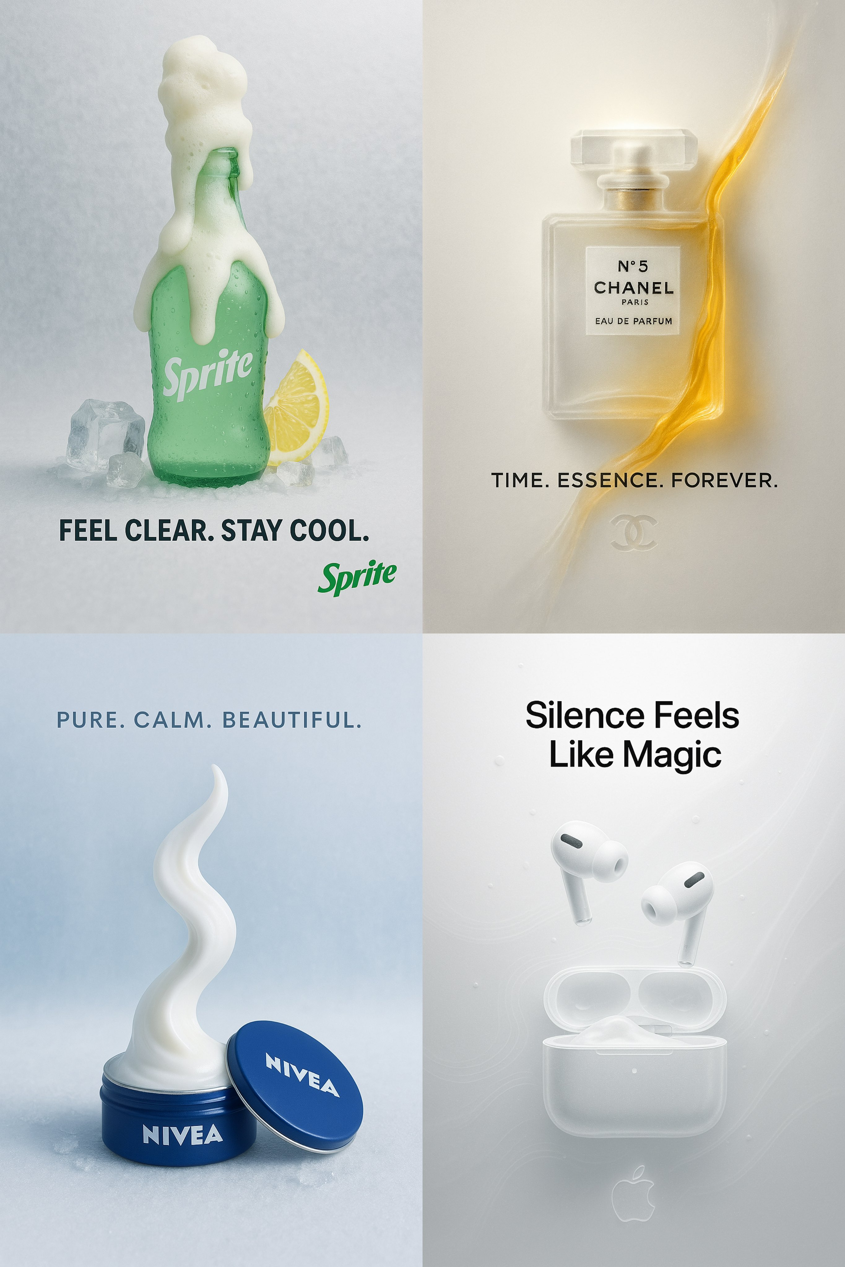 Surreal Paper-Glass Product Ad