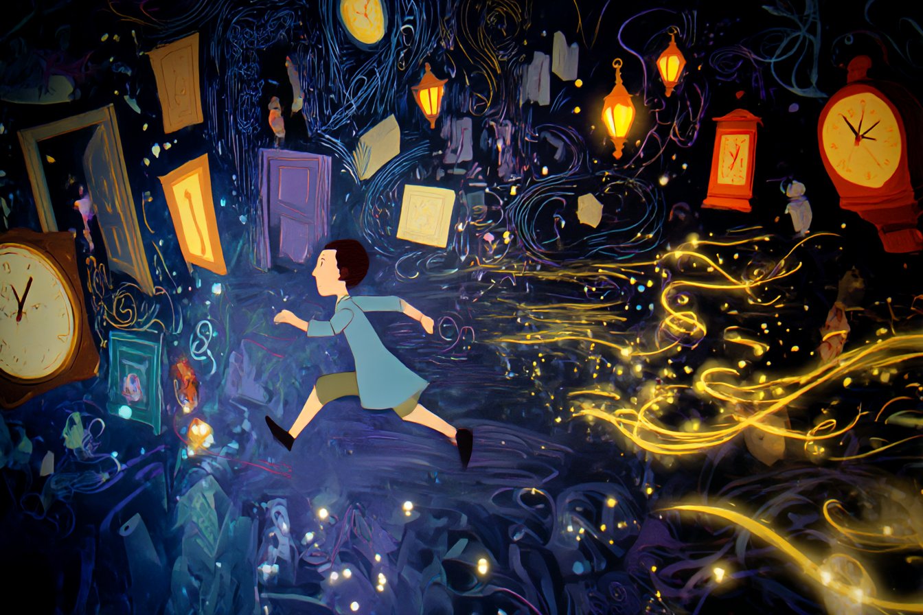 Sprinting Through Dream Maze Illustration - view 3