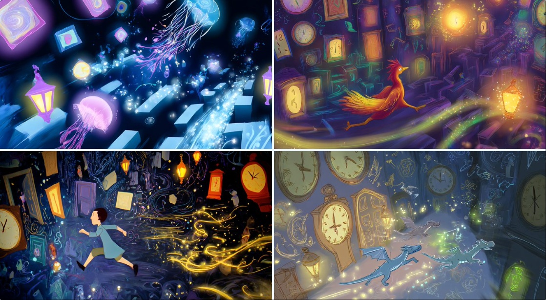 Sprinting Through Dream Maze Illustration - view 1