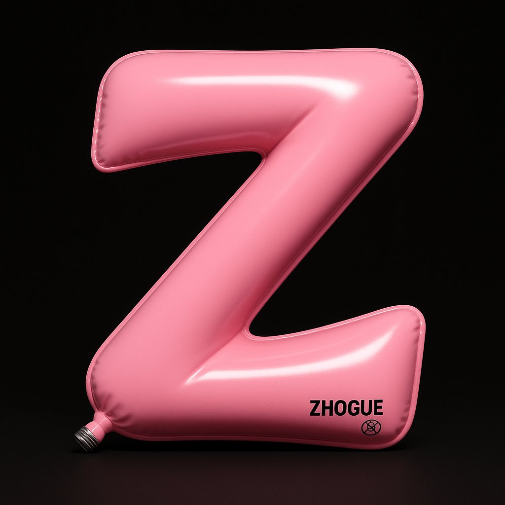 3D Inflatable Z Balloon Typography Art