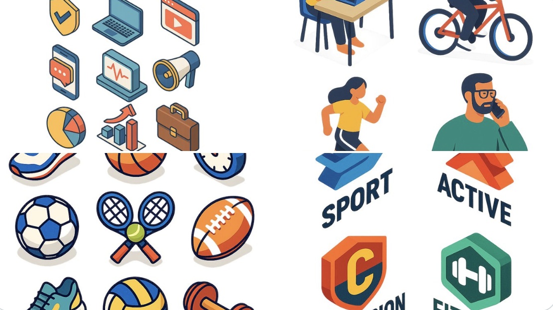 Flat Isometric Digital Illustration