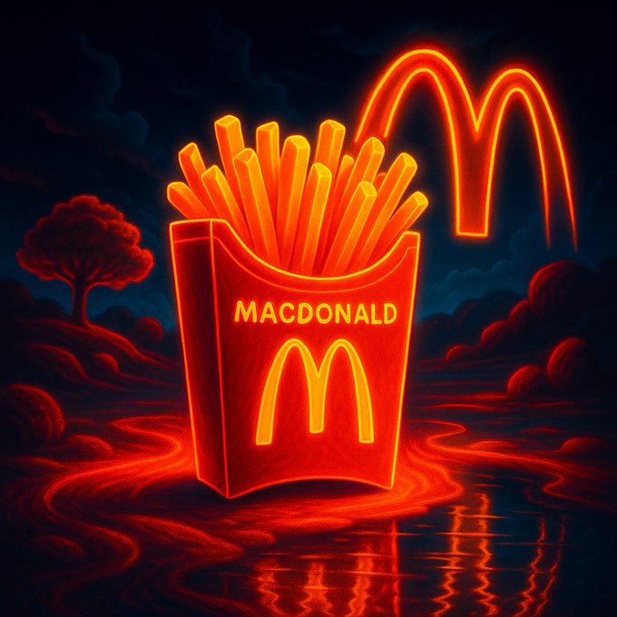 Neon Glowing Product in Dreamlike Environment - view 2