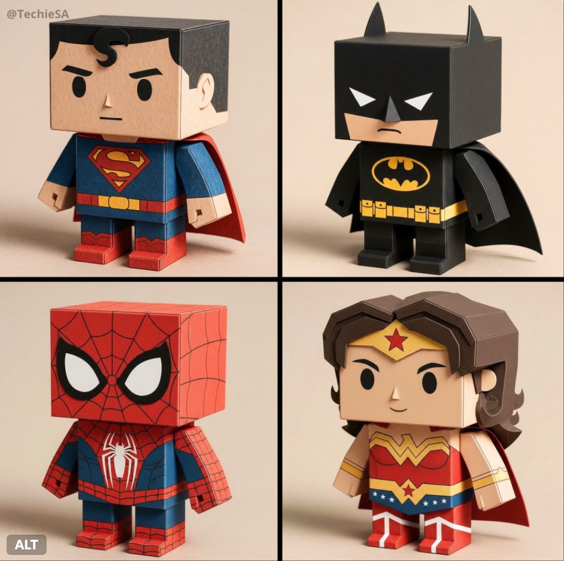 Paper Toy Character in Box Form