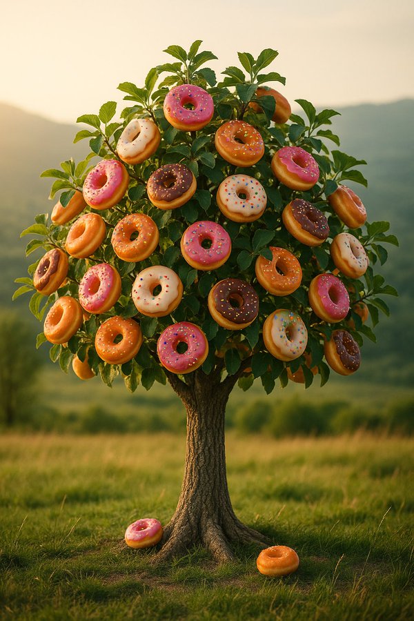 Tree Naturally Bearing Product in Meadow - view 3