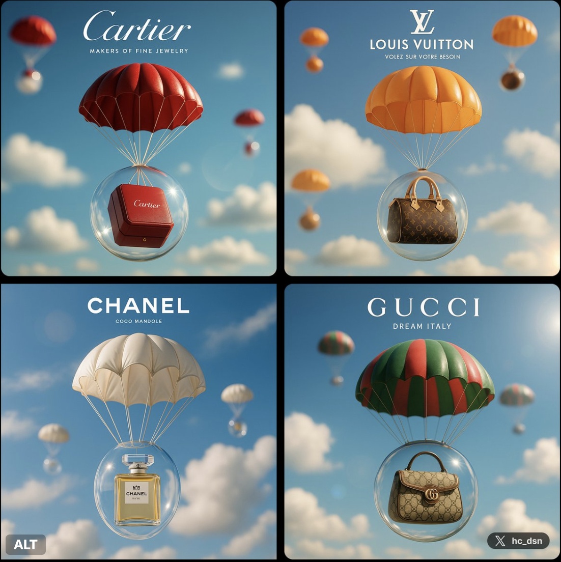 Dreamy Brand Capsule Parachute Ad