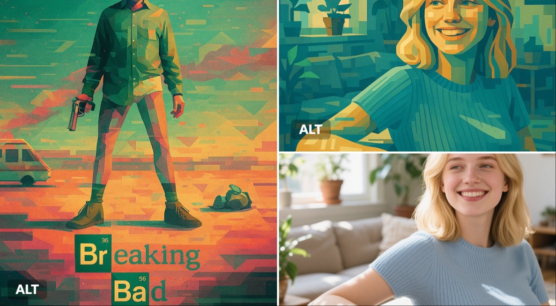 超现实几何艺术风格的数字插画 - view 1