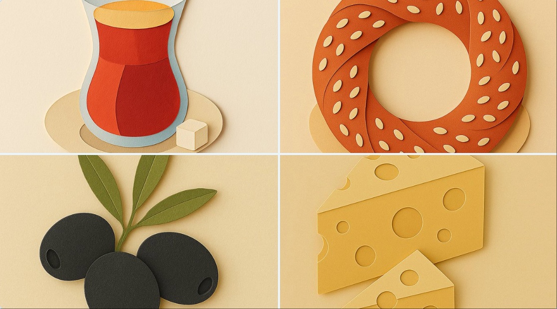 Minimalistic Paper Cut-Out Illustration - view 1