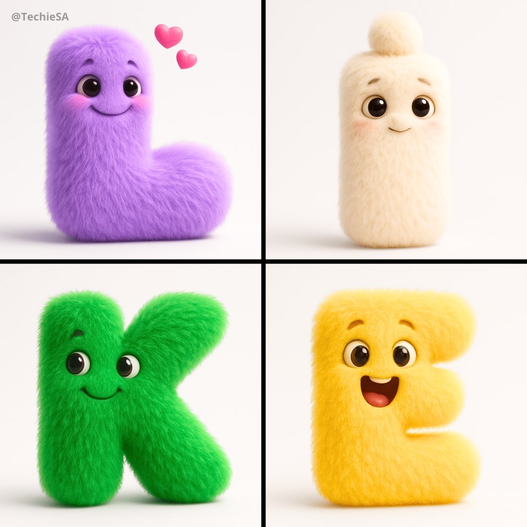Fuzzy Alphabet Character
