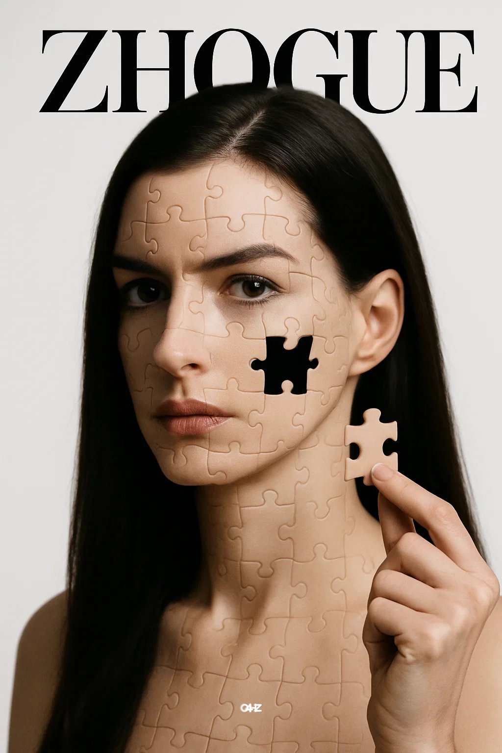 Anne Hathaway Hyper-Realistic Puzzle Portrait