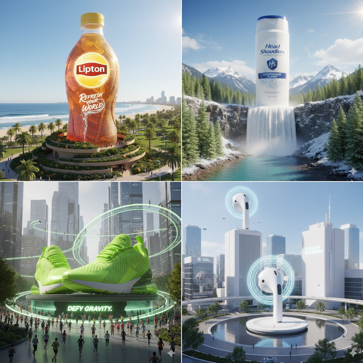 Ultra-Realistic CGI Giant Product in Real-World Environment