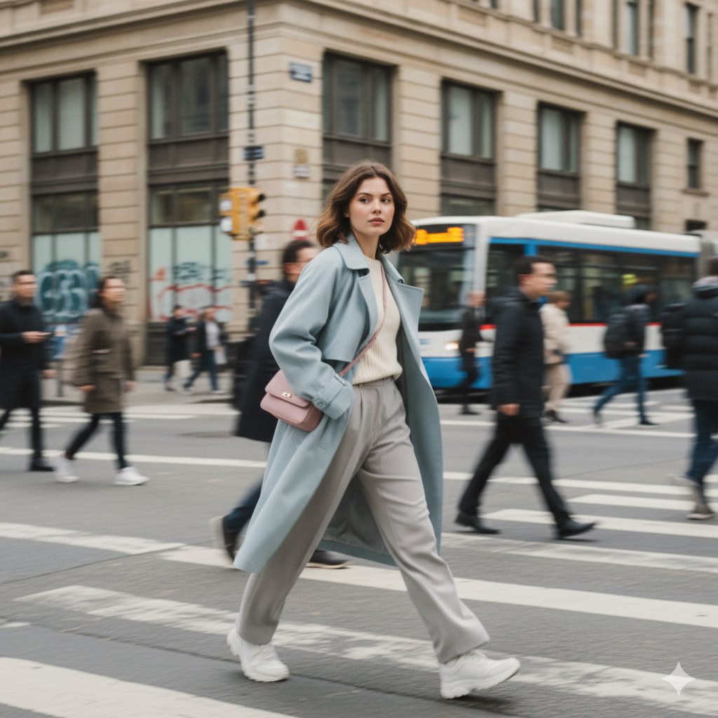Cinematic Street Fashion Woman Photography