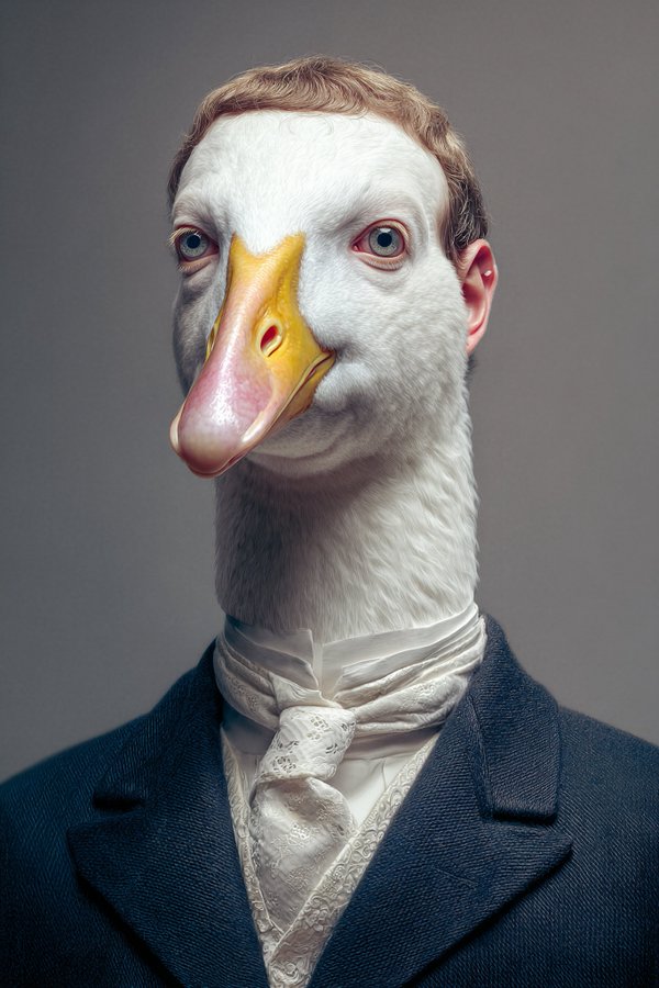 Person as Animal Highly Detailed Portrait