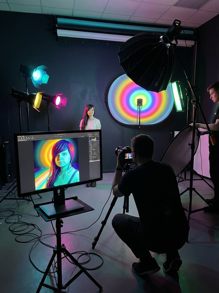 Behind the Scenes Photoshoot Creation