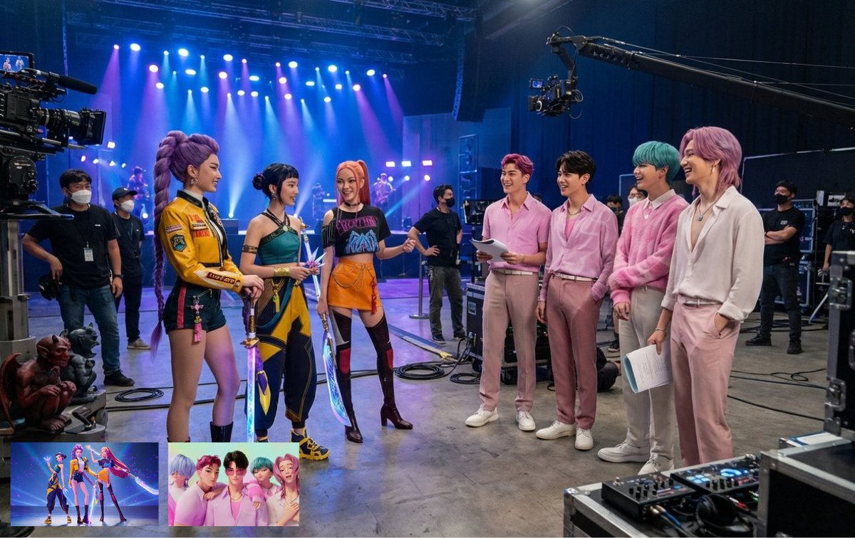 KPOP Demon Hunters Movie Set Leaked Photo