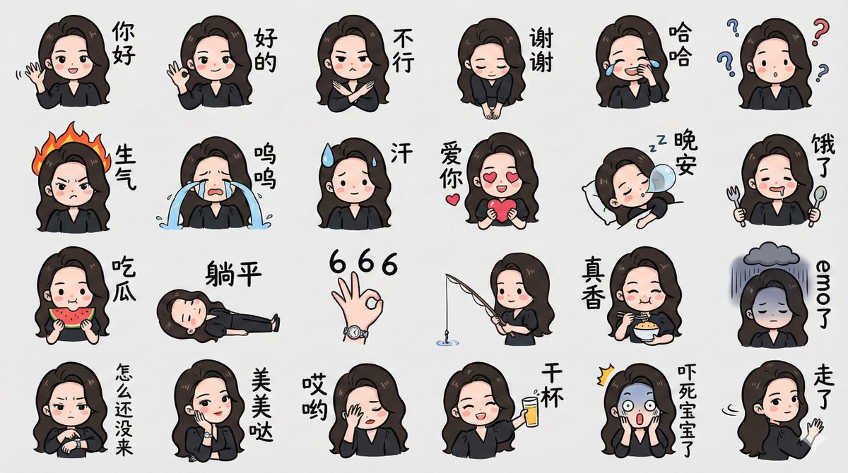 Q-Version Character Emoji Pack