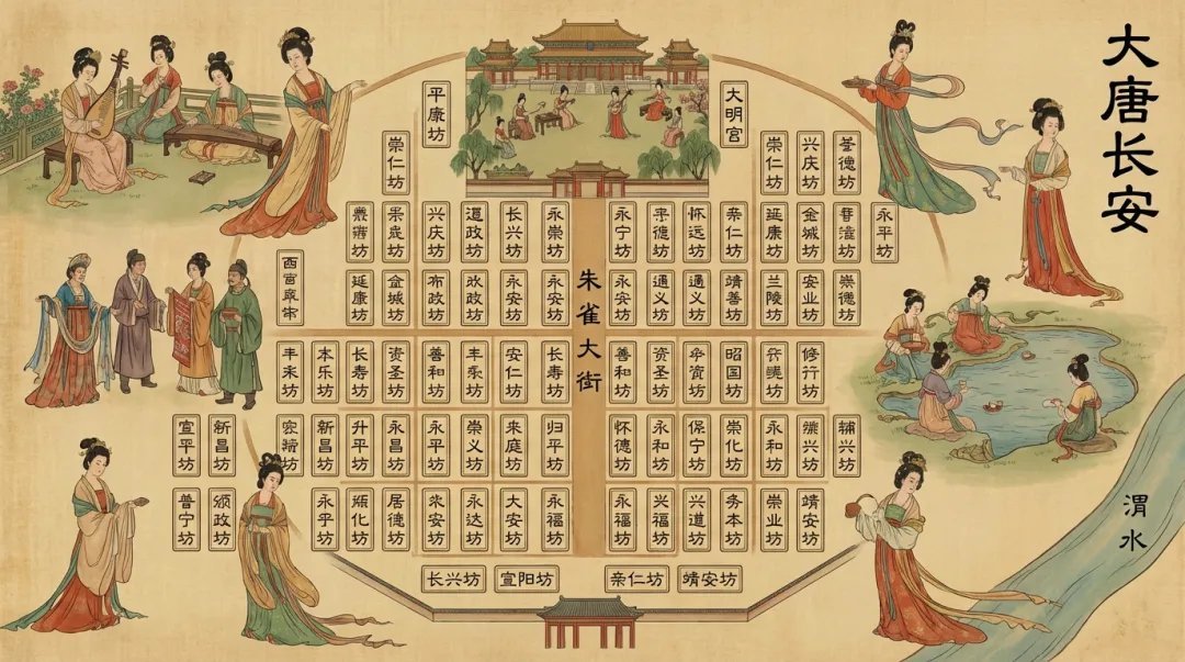 Tang Dynasty Chang'an Illustration Map