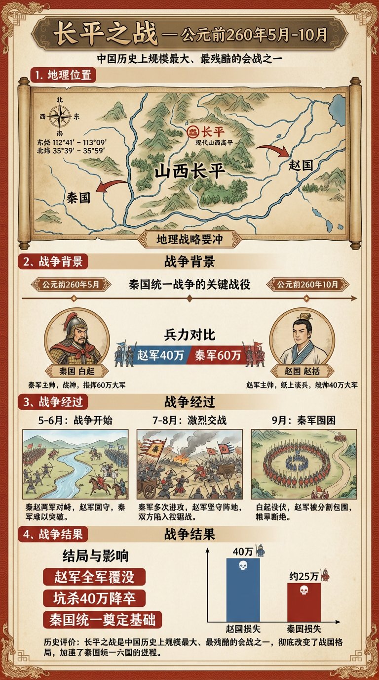Battle of Changping Infographic 260 BC