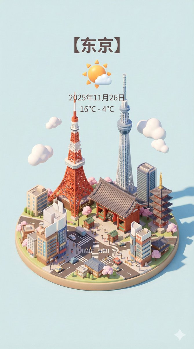 Shanghai Isometric Weather Card - view 2