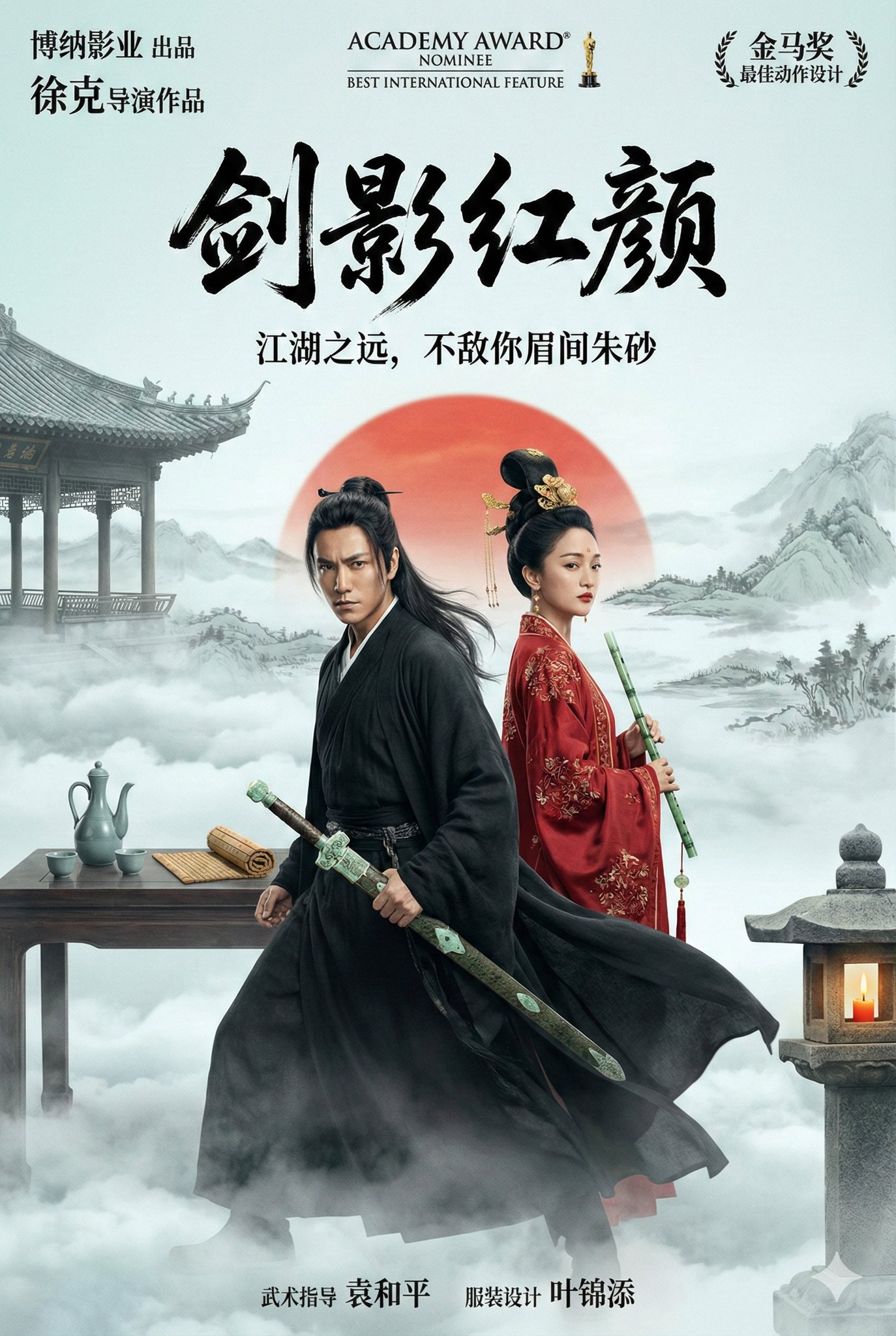 Sword Shadow Beauty - Epic Wuxia Poster