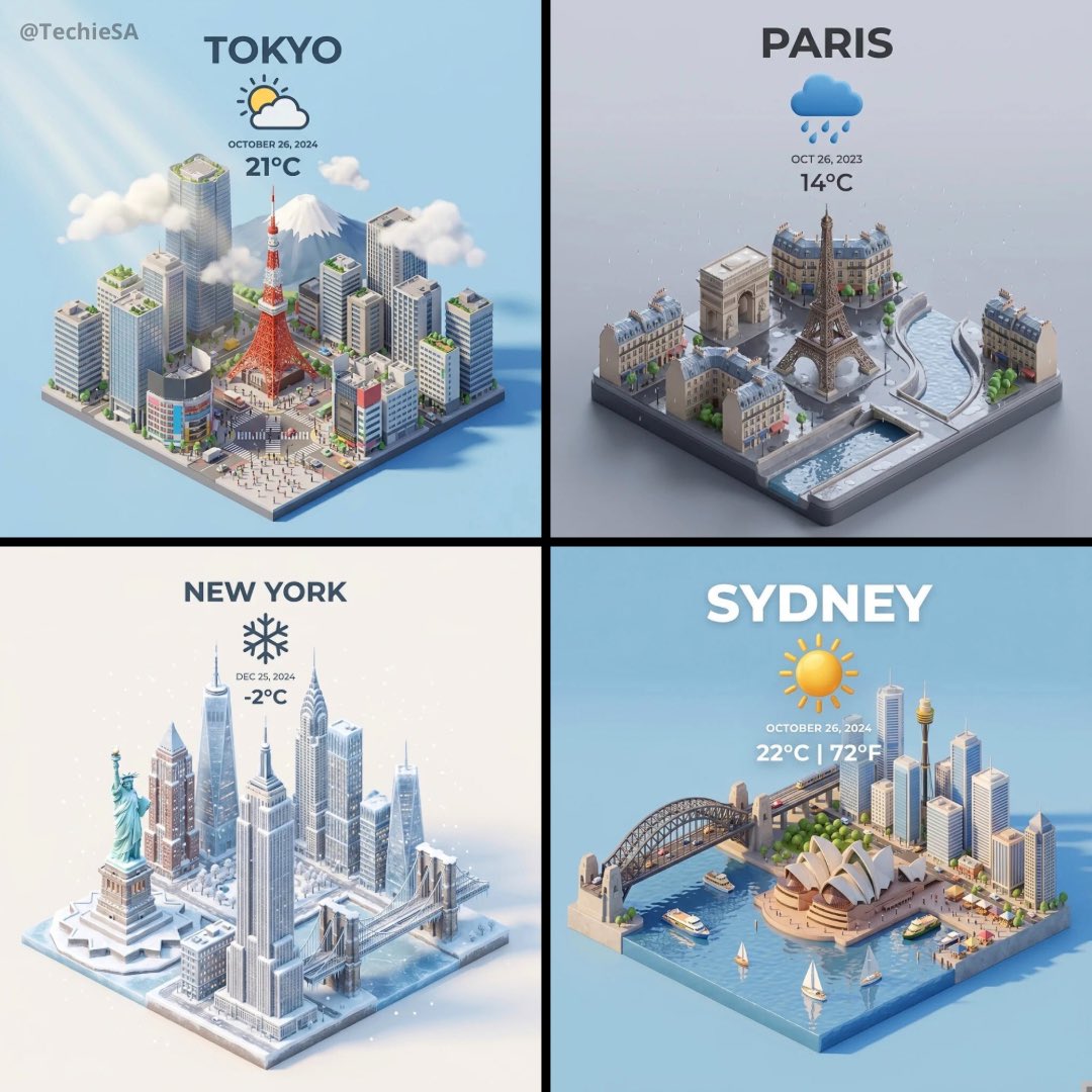 City Top-Down Isometric 3D Cartoon Miniature Scene