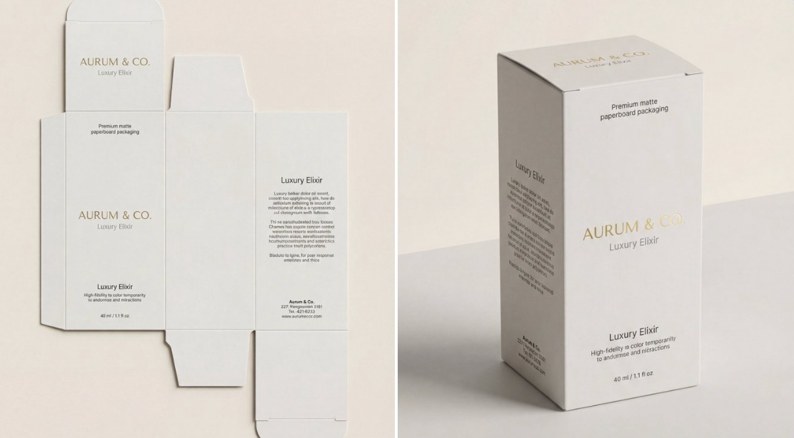 Dieline to 3D Packaging Visualization