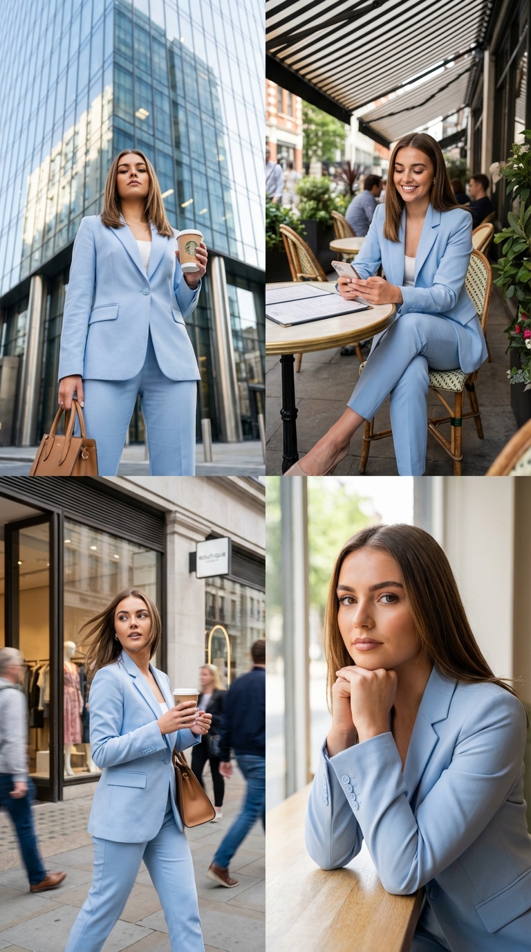 4-Panel Fashion Lifestyle Collage