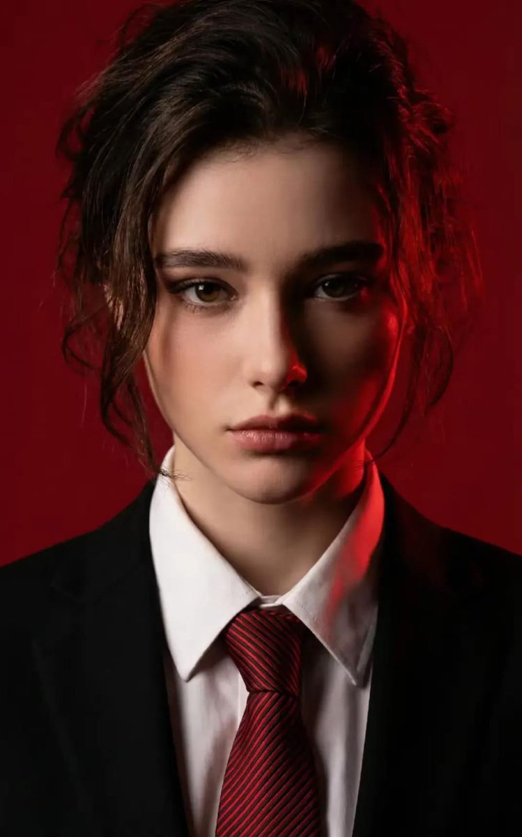 Ultra-Realistic 8K Portrait with Red Background