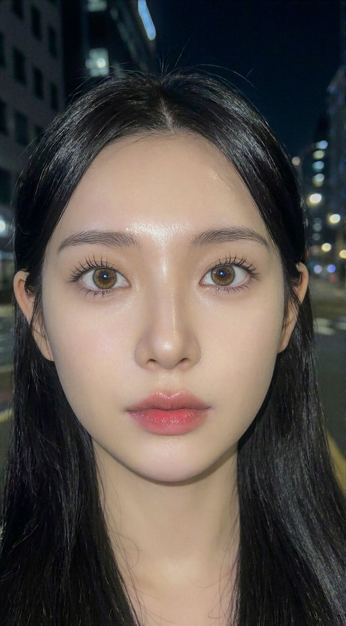 Extreme Close-up Douyin Selfie Portrait