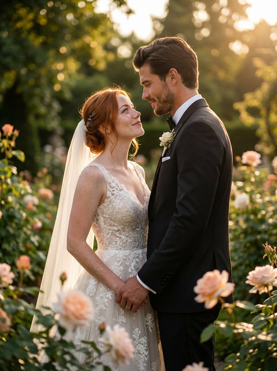Ultra-realistic Wedding Photography in Garden Ceremony