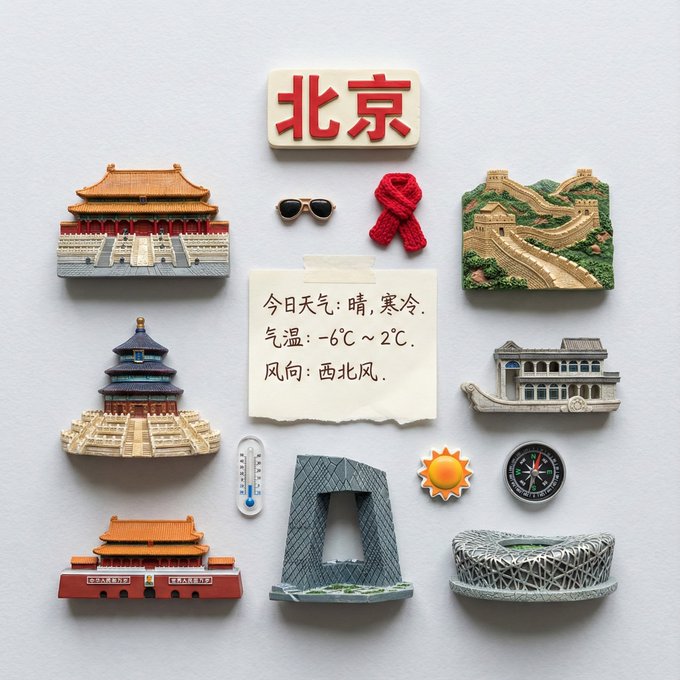 Shanghai Landmarks Magnet Knolling