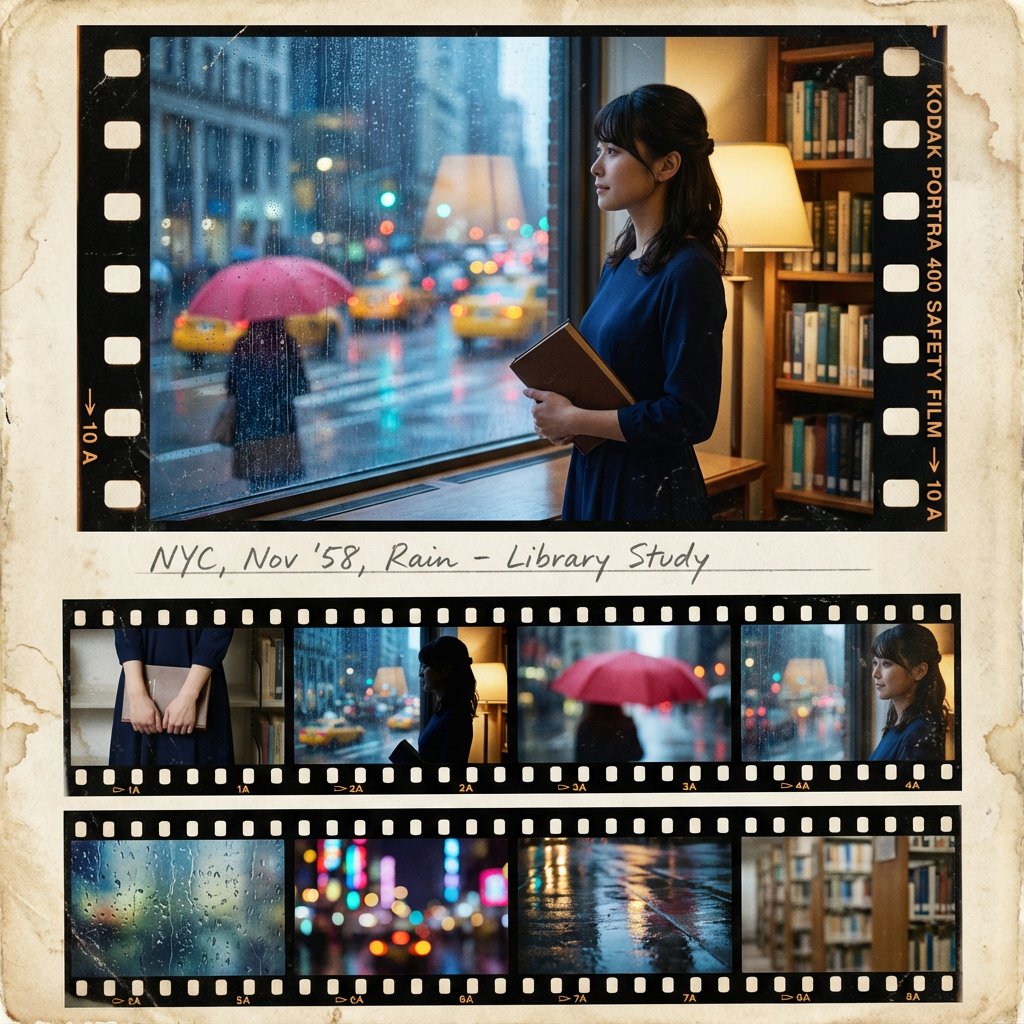 Saul Leiter Cinematic Film Contact Sheet Master