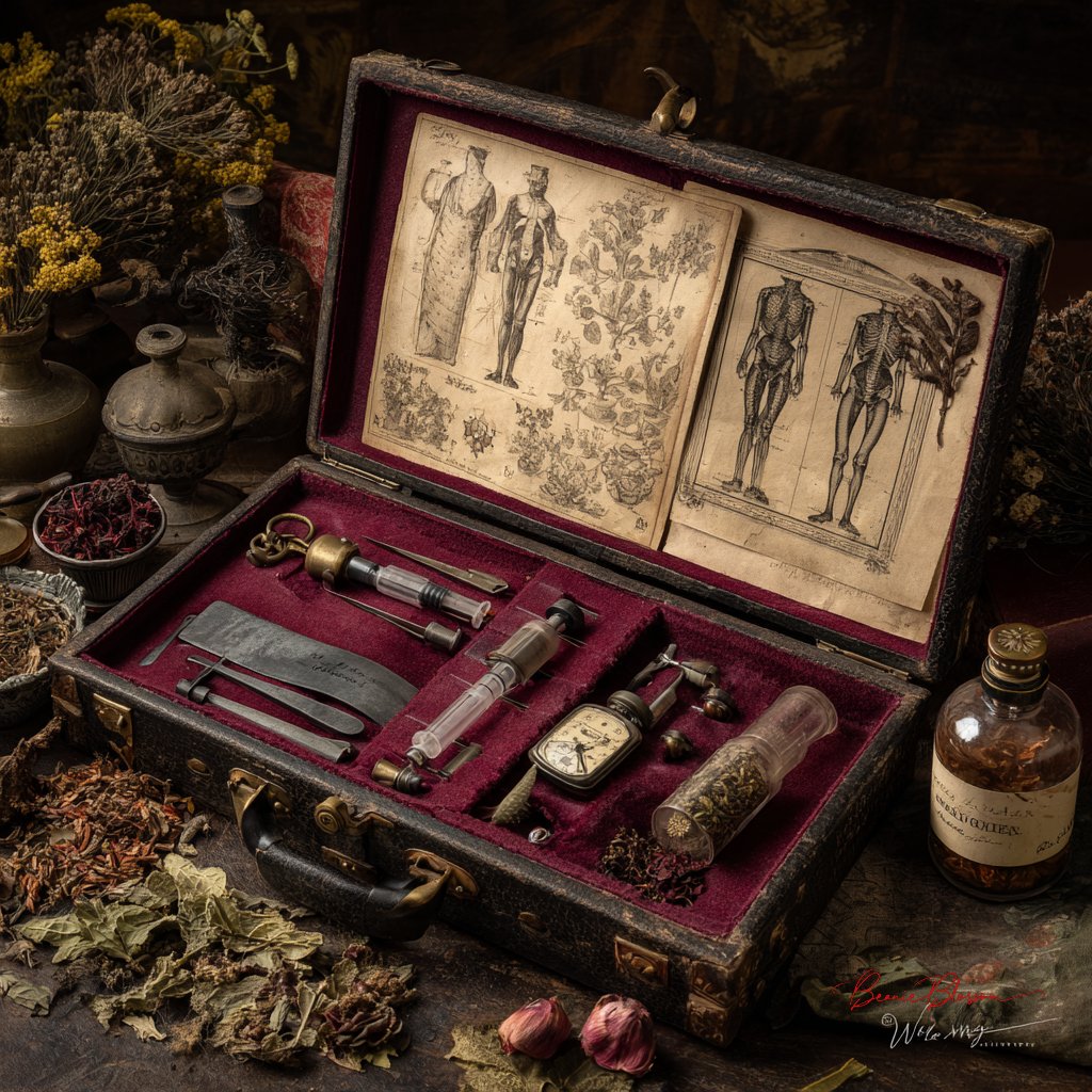 Victorian Surgeon's Open Medical Kit
