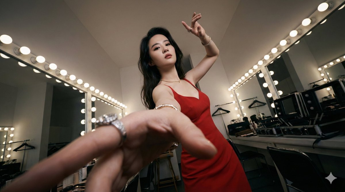 Dramatic Ultra-Wide Fashionable Powerful Pose