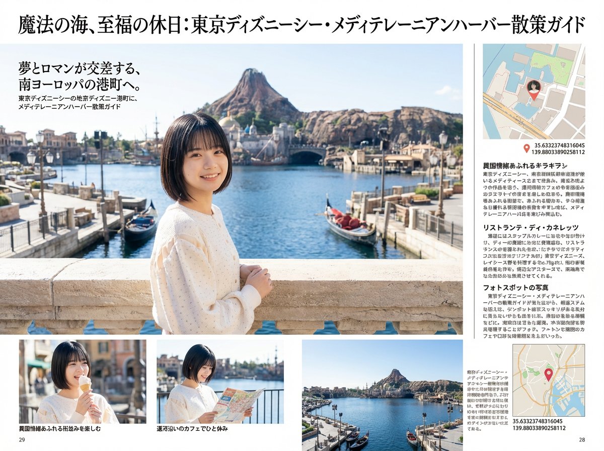 Elegant Photobook Layout for Tokyo Sightseeing