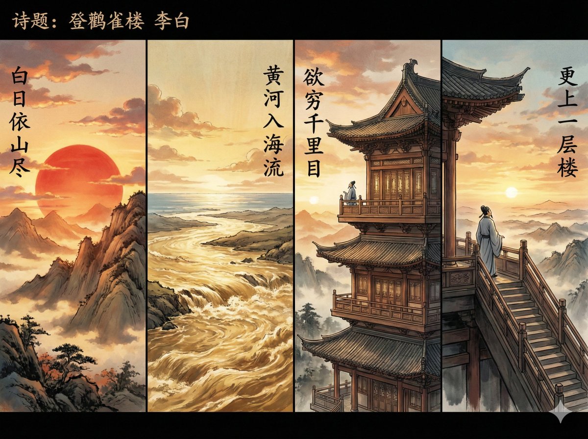Climbing the Stork Tower Poem Panels