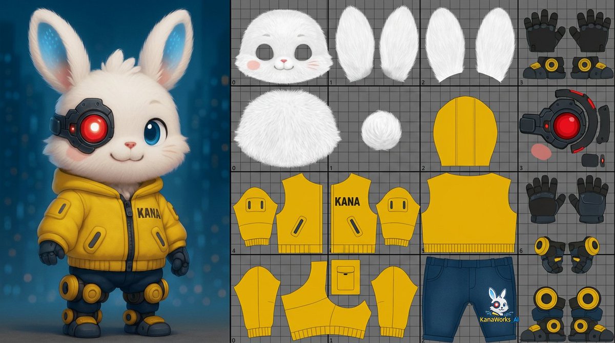 3D Model UV Unwrap Layout
