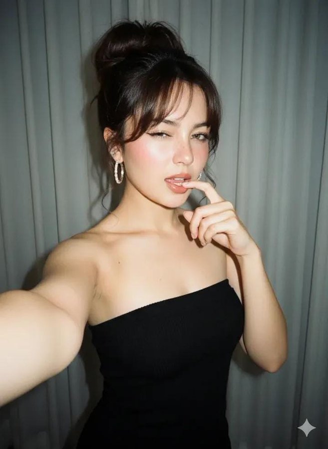 Young Woman Close-Up Selfie Portrait