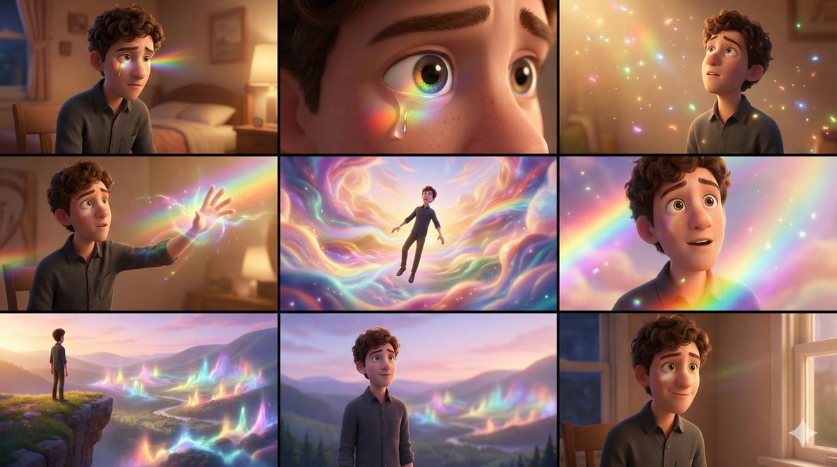Pixar-Style 3x3 Music Video Storyboard Generator