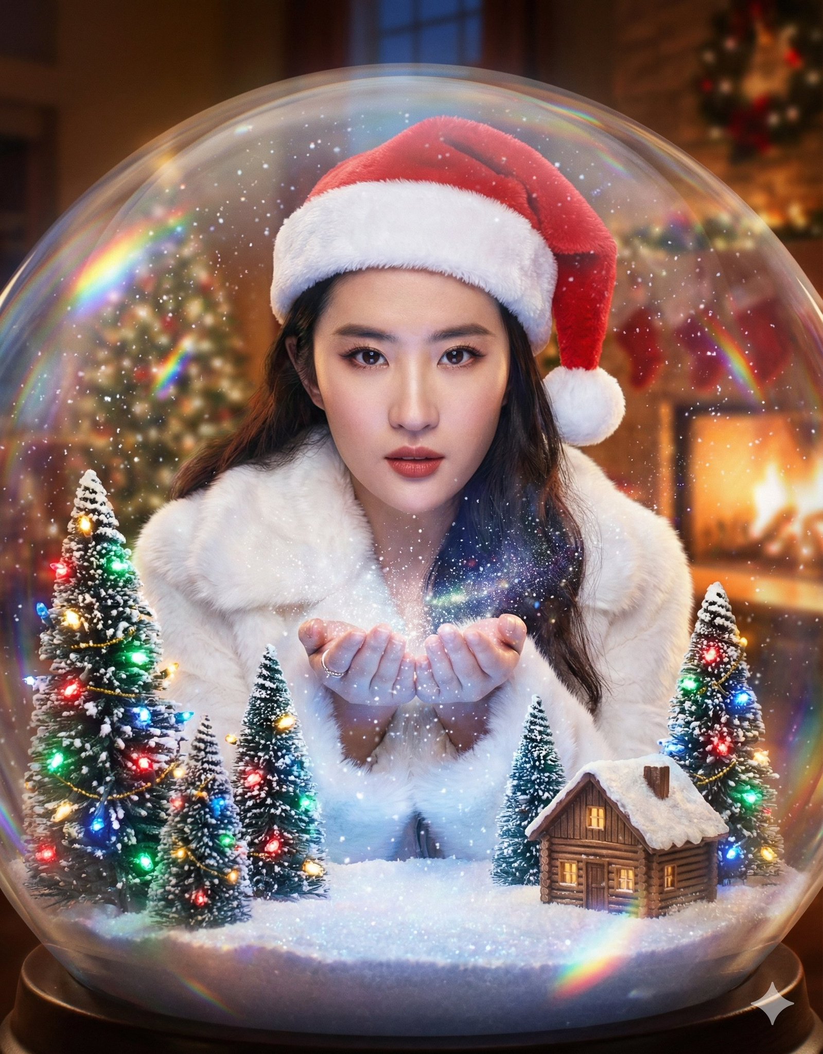 Character in Magical Christmas Snow Globe